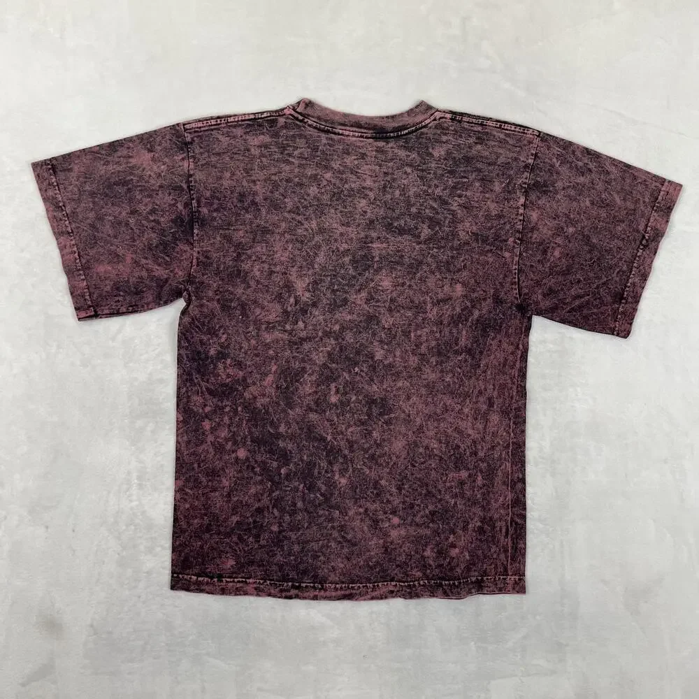 Vintage Harry Potter Quidditch T-Shirt Kids Large Pink Acid Wash Graphic Y2K